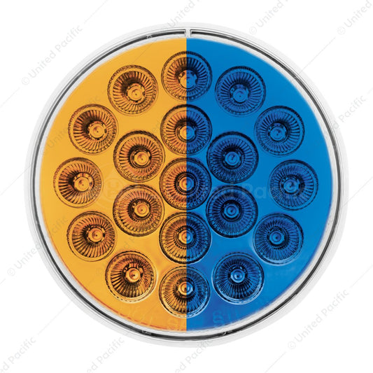 4" Round "Competition Series" LED Light Marker Stop/Turn/Tell Amber/Blue