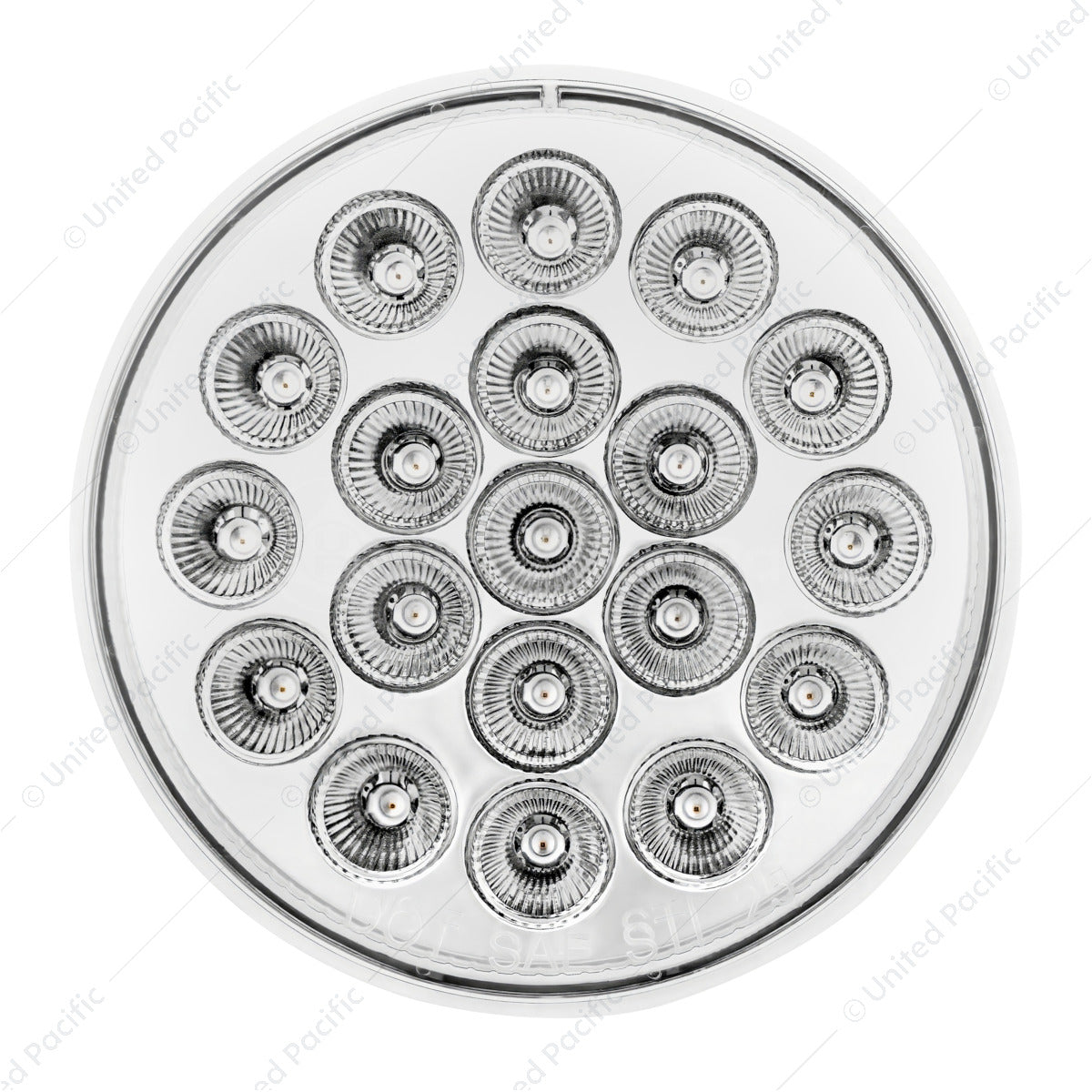 4" Round "Competition Series" LED Light Marker Stop/Turn/Tell Amber/Blue