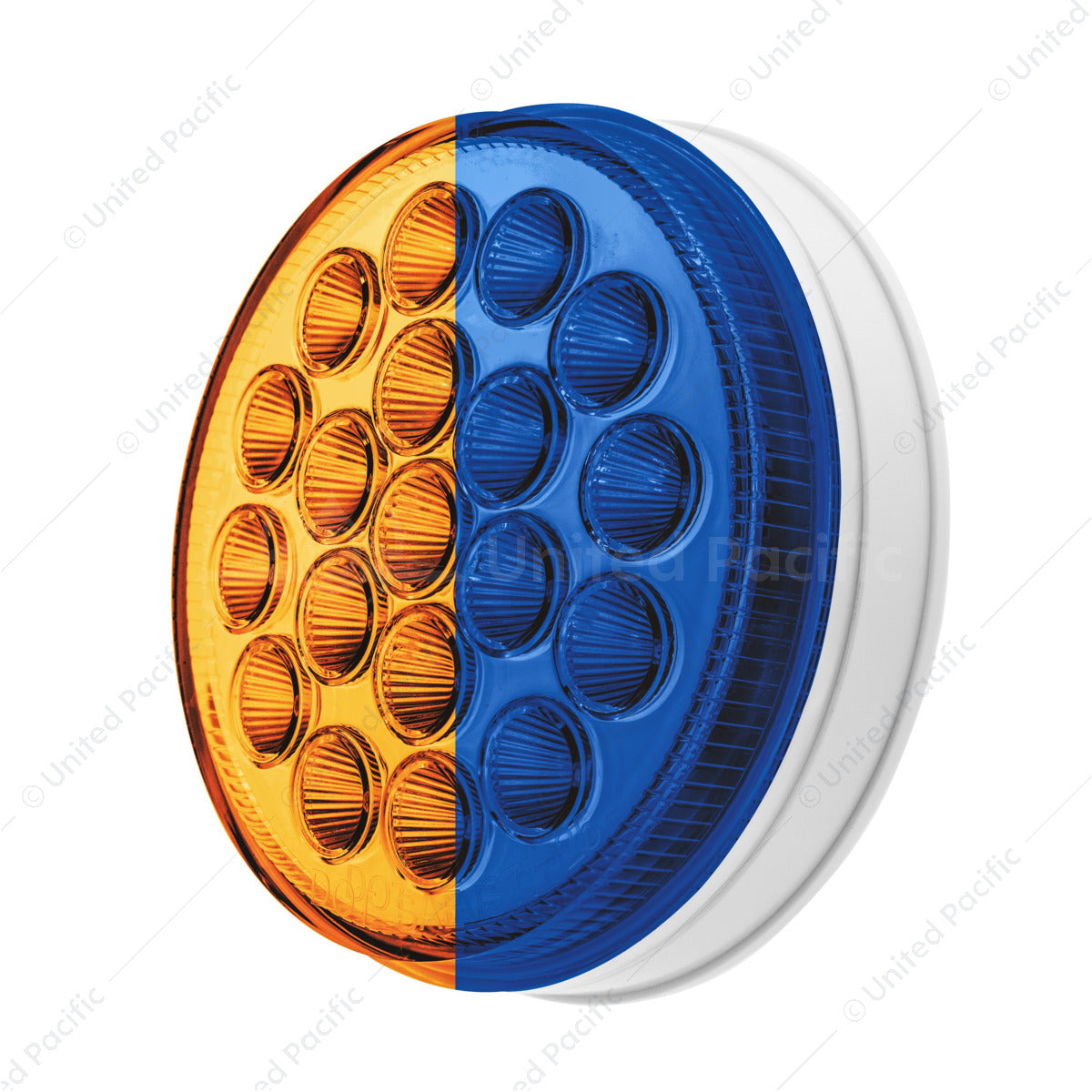 4" Round "Competition Series" LED Light Marker Stop/Turn/Tell Amber/Blue