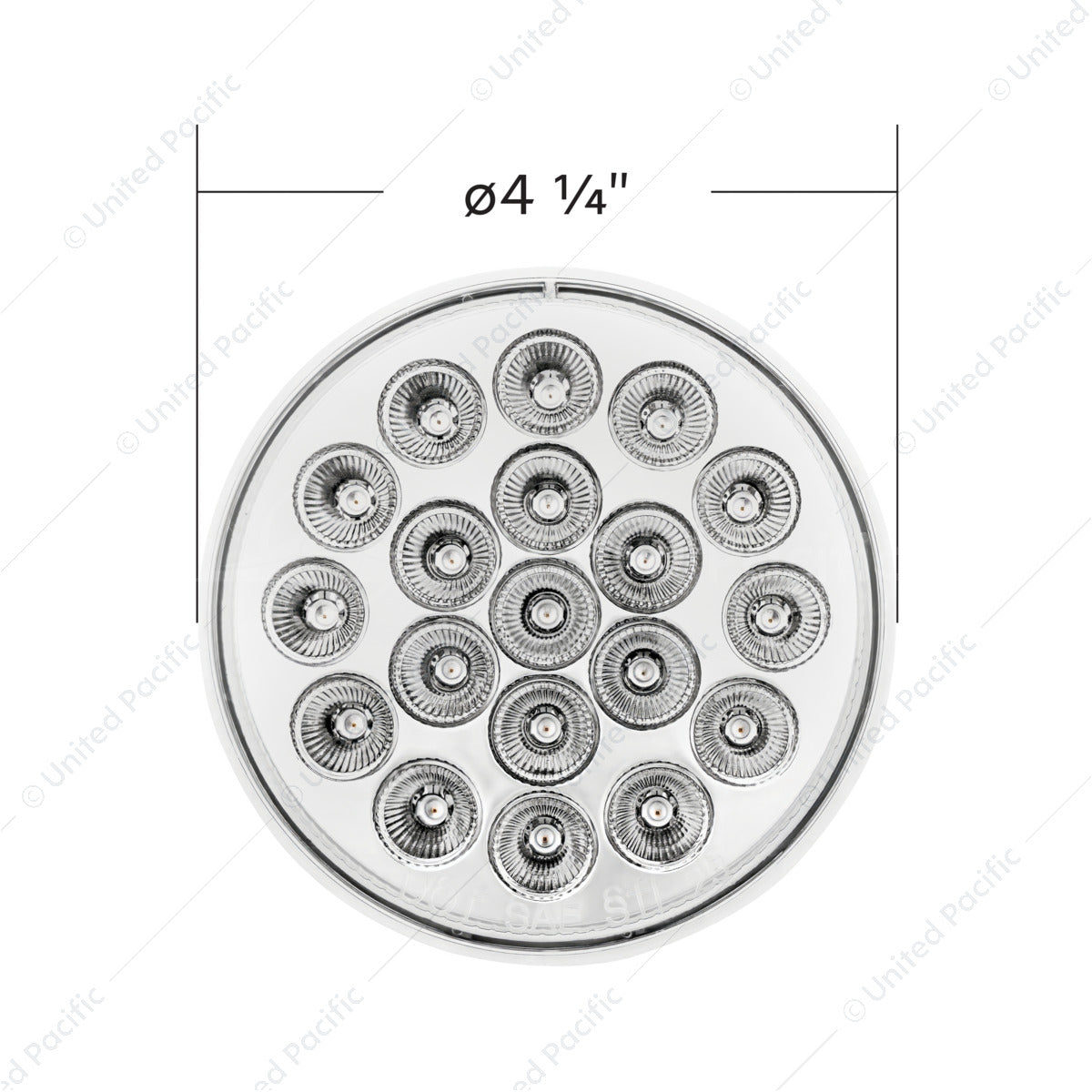 4" Round "Competition Series" LED Light Marker Stop/Turn/Tell Amber/Blue