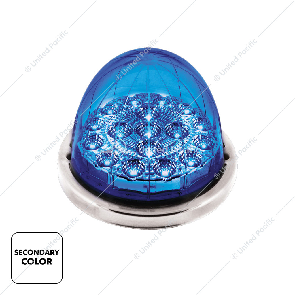 17 LED Watermelon Double Fury Light Flush Mount Kit With Low Profile SS Bezel