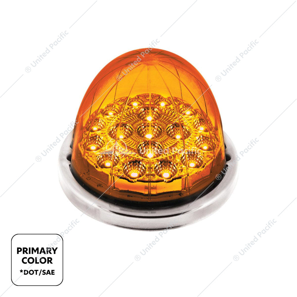 17 LED Watermelon Double Fury Light Flush Mount Kit With Low Profile SS Bezel