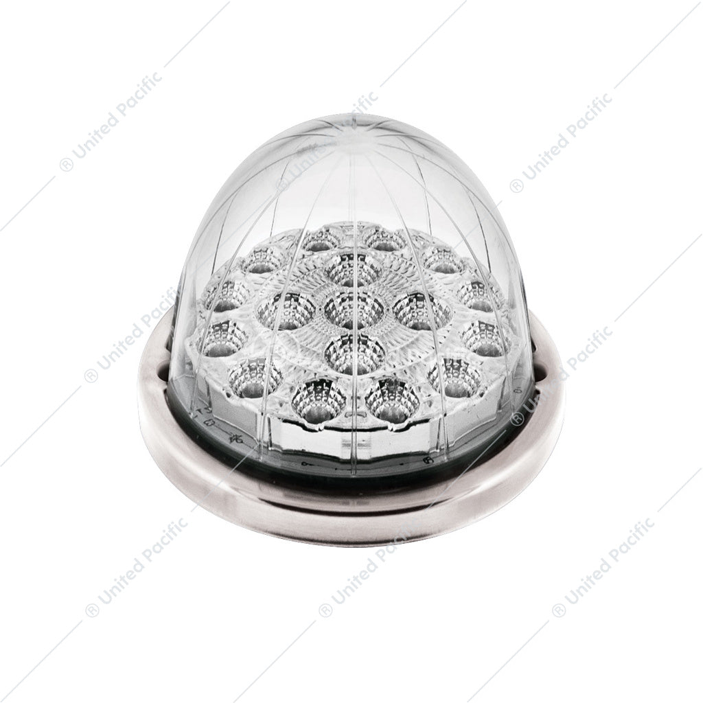 17 LED Watermelon Double Fury Light Flush Mount Kit With Low Profile SS Bezel