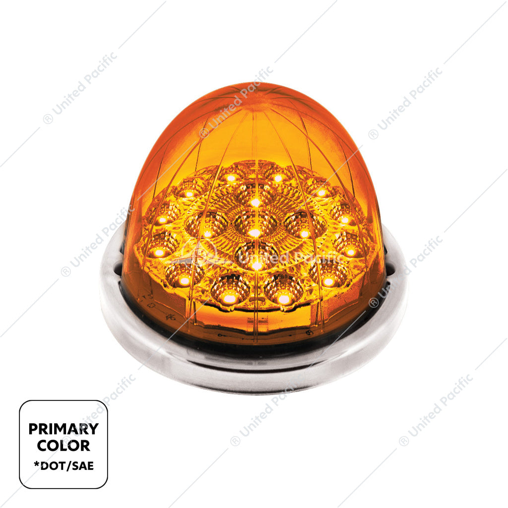 17 LED Watermelon Double Fury Light Flush Mount Kit With Low Profile SS Bezel