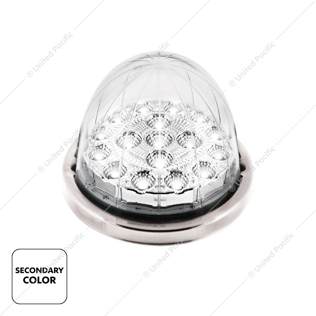 17 LED Watermelon Double Fury Light Flush Mount Kit With Low Profile SS Bezel