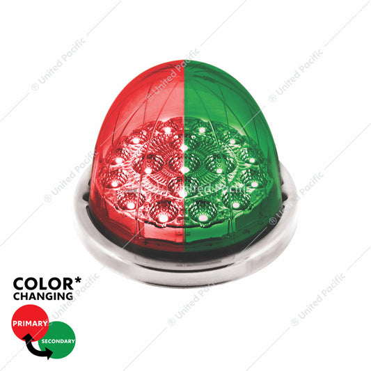 17 LED Watermelon Double Fury Light Flush Mount Kit With Low Profile SS Bezel