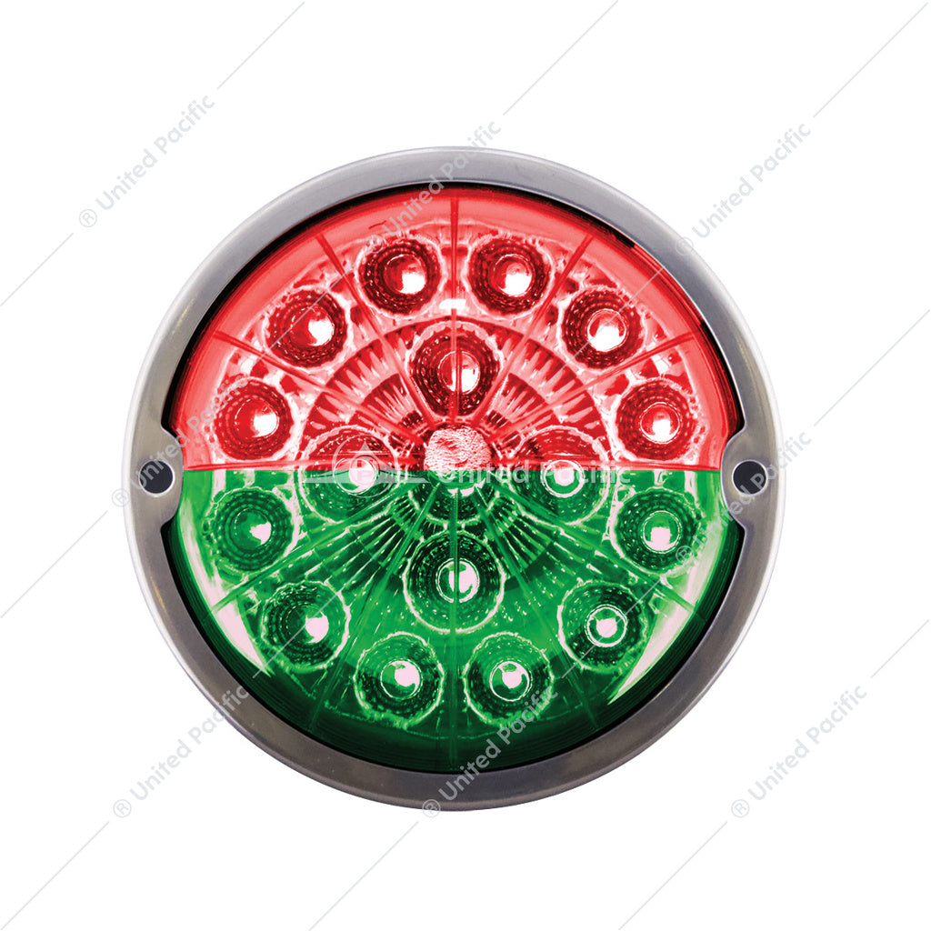 17 LED Watermelon Double Fury Light Flush Mount Kit With Low Profile SS Bezel