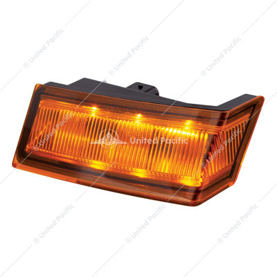 Image of the United Pacific Freightliner Cascadia Driver 6 LED Amber Turn Signal Light – Competition Series Part # 36006