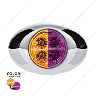 4 LED M3 Style Dual Marker Amber/Purple (Clearance/Marker)