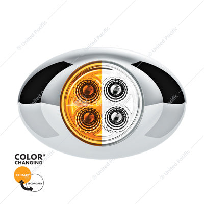 4 LED M3 Style Dual Marker Amber/White