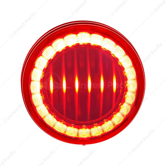 30 LED 4" Round Lumos Light I-Series (Stop, Turn & Tail) - Red / Red