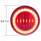 30 LED 4" Round Lumos Light I-Series (Stop, Turn & Tail) - Red / Clear