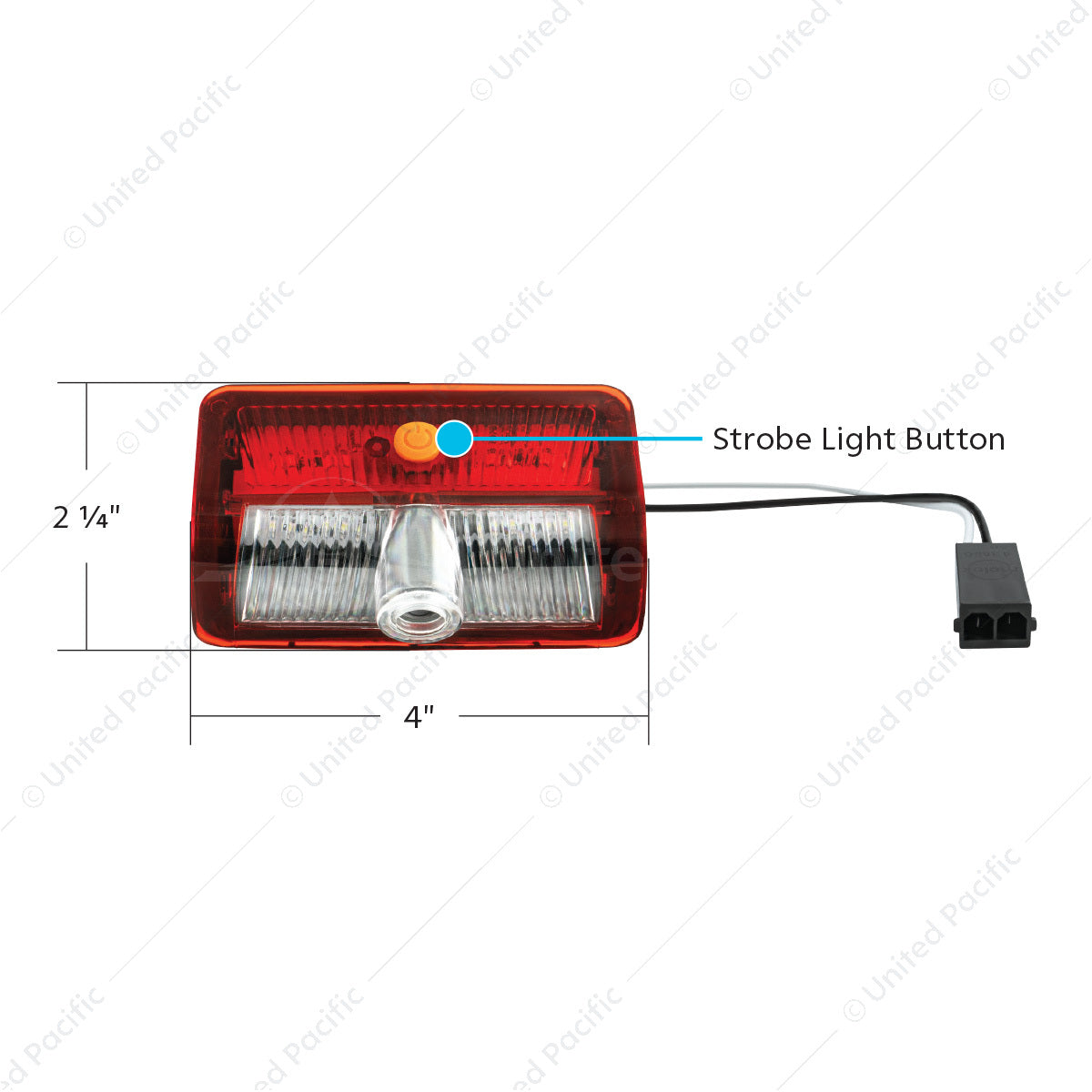 American Flag Interior Door Courtesy Projector Light 9 LED For 2006+ Kenworth & Peterbilt