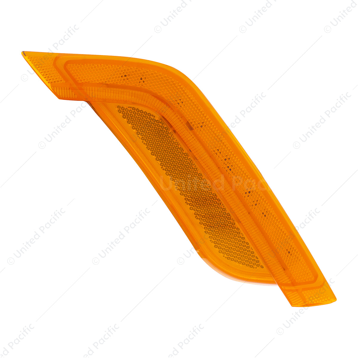 12 Amber LED Fender Turn Signal Light For Peterbilt 579 (2012-2021) & 587 (2012-2018)- Passenger, Amber Lens