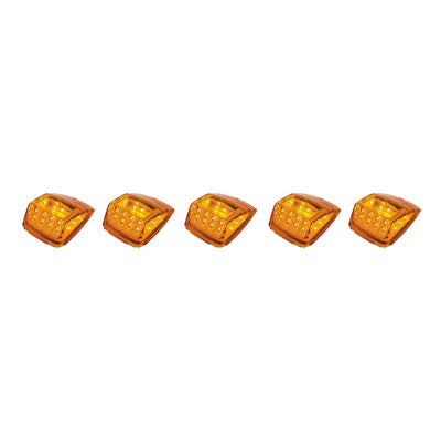 REFLECTOR SQUARE CAB LIGHT 17 LED- AMBER / AMBER (5-Pack)