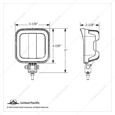 9 LED Square Wide Angle Driving/Work Flood Light