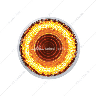 2" ROUND MIRAGE LIGHT (CLEARANCE/MARKER) - AMBER LED/CLEAR LENS-9 LED