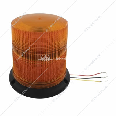 3 HIGH POWER LED 6" ROUND BEACON LIGHT - PERMANENT MOUNT