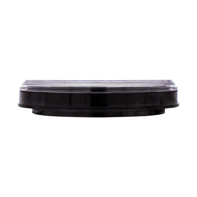 13 LED 4" Round Abyss Light (Stop, Turn & Tail) - Red / Clear