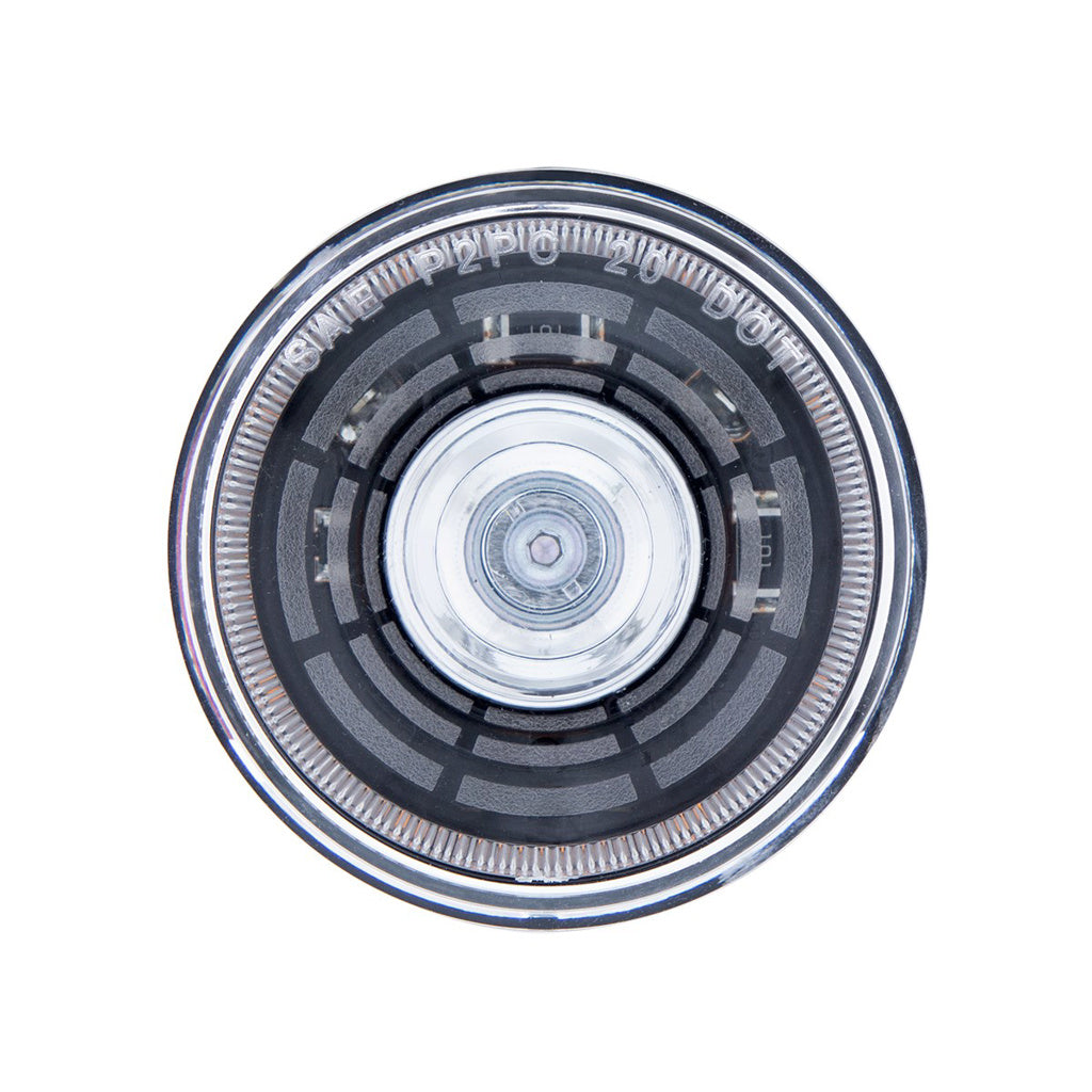 4 LED 2" Round Abyss Light (Clearance/Marker) - Amber / Clear