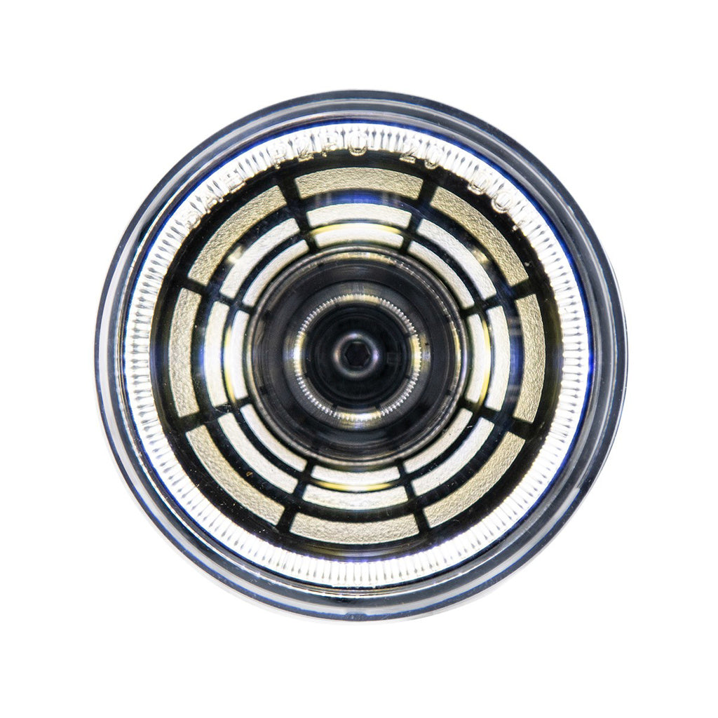 4 LED 2" Round Abyss Light (Clearance/Marker) - White / Clear