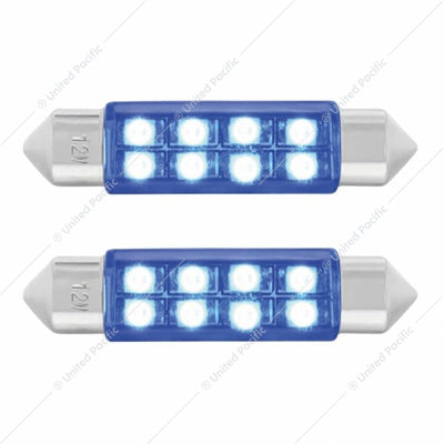 8 SMD HIGH POWER MICRO LED 211-2 LIGHT BULB - BLUE(2-PACK)