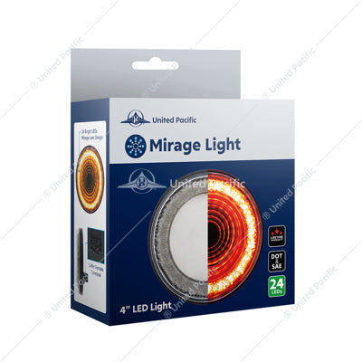 Mirage Amber/Clear 4" Stop/Turn/Tail Light