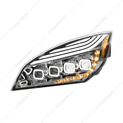 Freightliner Cascadia Headlight 2018+ DRL & Sequential Turn Signal Driver's