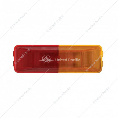 6 LED RECTANGULAR FENDER MOUNT LIGHT (CLEARANCE/MARKER) WITH AMBER & RED LENS (BULK)