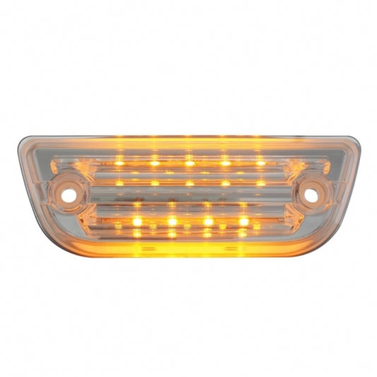 Peterbilt 579 & Kenworth T680/T770/T880 Rectangular Cab Light - Amber LED/Clear Lens