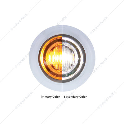 3/4" MINI DOUBLE FURY LIGHT (CLEARANCE/MARKER) - AMBER LED/WHITE LED-3 LED