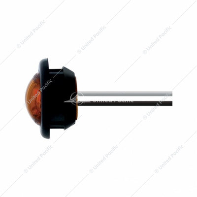 Single SMD LED 3/4" Mini Light (Clearance/Marker) with Rubber Grommet - Amber LED/Amber Lens