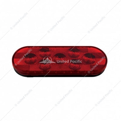 7 LED Oval Stop/Turn/Tail Light - Red LED/Red Lens