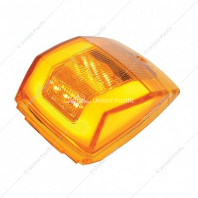 Kenworth T800 & W900 GloLight Square Cab Light - Amber LED/Amber Lens - 24 LED