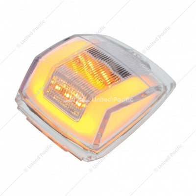 GLOLIGHT SQUARE CAB LIGHT - AMBER LED/CLEAR LENS-24 LED