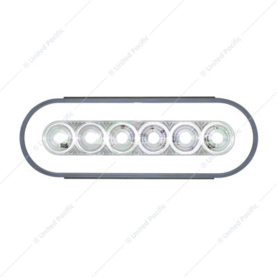 Oval White 22 LED with Glo LED Lights