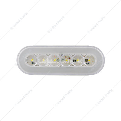 Oval White 22 LED with Glo LED Lights