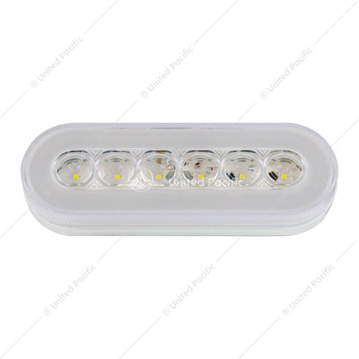 Oval White 22 LED with Glo LED Lights