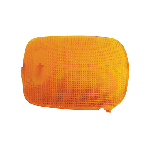 RECTANGULAR DOME LIGHT LENS FOR 2006+ PETERBILT - AMBER