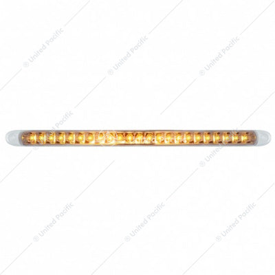 17-1/4" REFLECTOR TURN SIGNAL LIGHT BAR ONLY - AMBER LED/CLEAR LENS-23 LED