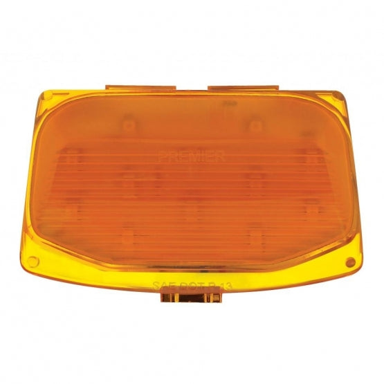 12 LED Harley Front Fender Tip Light - Amber LED/Amber Lens