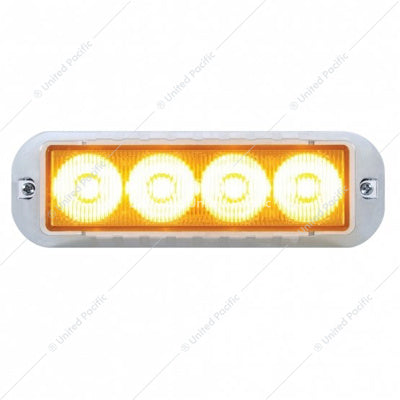 4 LED Amber Warning Light Bar