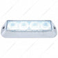 4 LED WARNING LIGHT - WHITE LED-12-24V