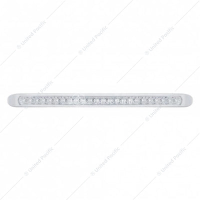 17-1/4" REFLECTOR LIGHT BAR WITH BEZEL (STOP, TURN & TAIL) - RED LED/CLEAR LENS -23 LED