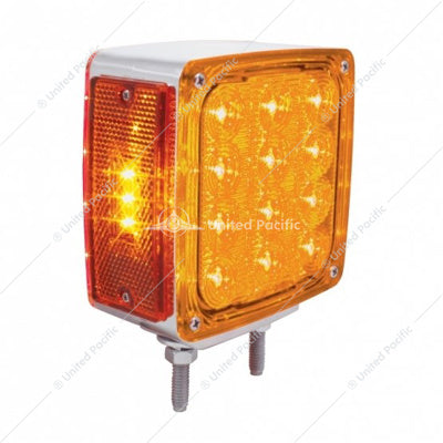 Image of the United Pacific Fleet Square LED Double Stud Turn Passenger's Side Part # 37579