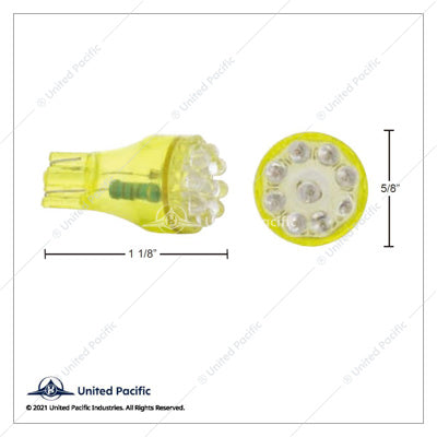 9 LED 194/912/921 Bulb - Amber (2-Pack)