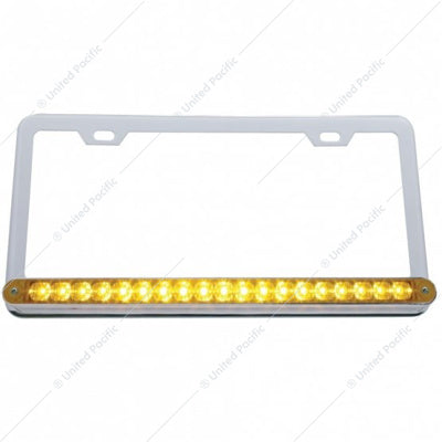 License Plate with 19 Amber