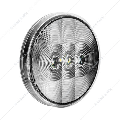 6 LED 4" Round Light Back-Up - White LED / Clear Lens