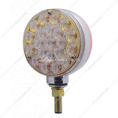 Image of the United Pacific 42 LED Double Face Turn Signal Light – Amber & Red/Clear Part # 38123