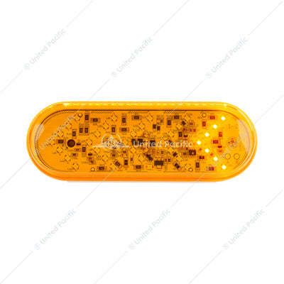 Oval 35 LED Seq. Arrow T/S Amber
